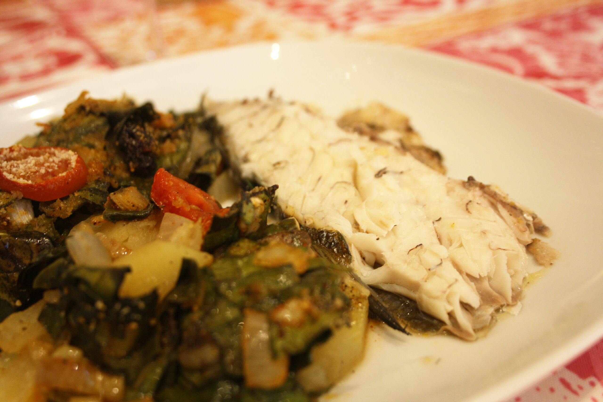 Llobarro a la mallorquina